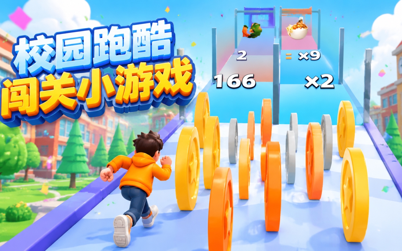 校园跑酷闯关小游戏