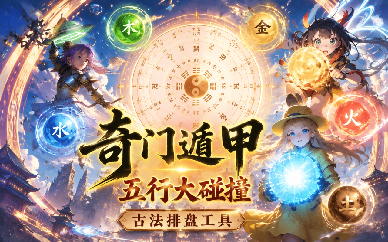奇门遁甲五行大碰撞古法排盘工具