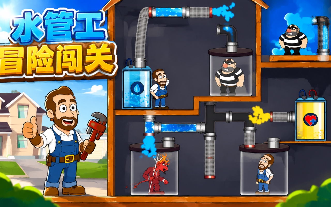 水管工冒险闯关