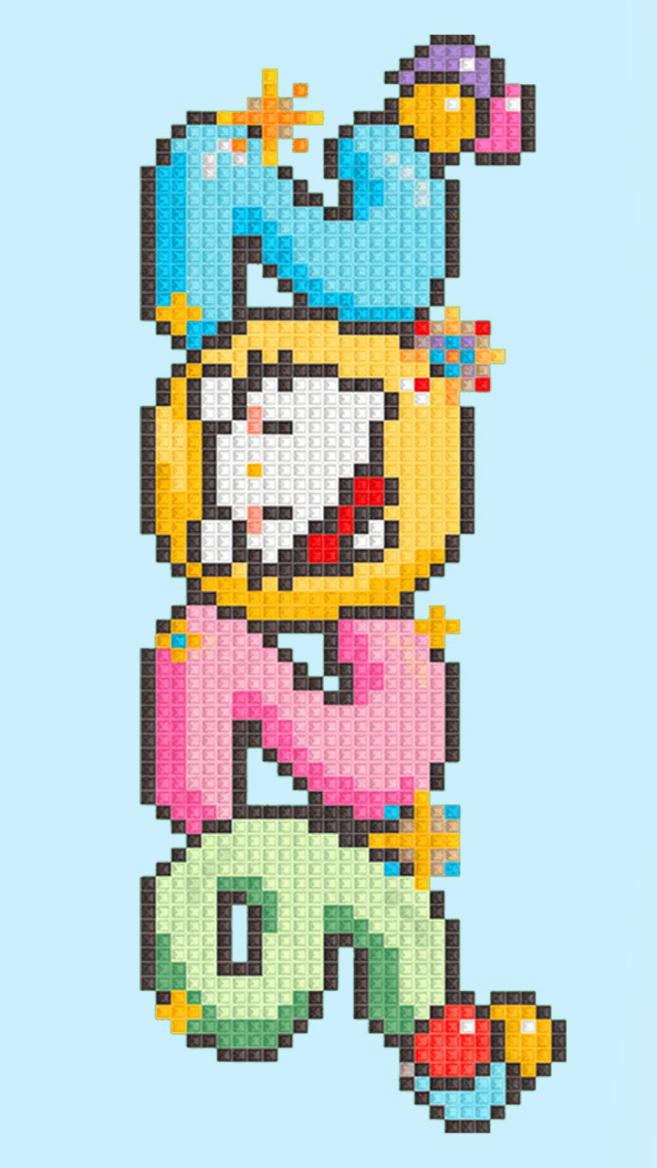 拼豆方块猫拼豆