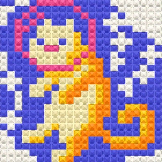 拼豆方块猫拼豆