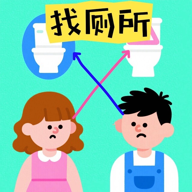 找厕所迷宫画线