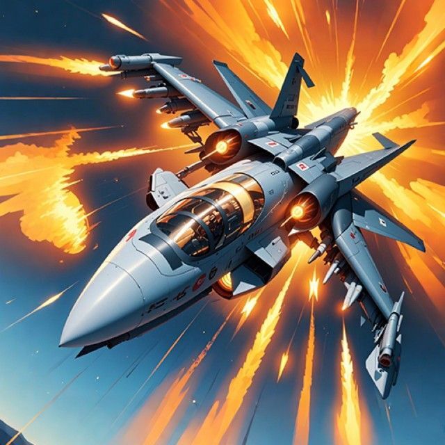 战斗机射击跑酷小游戏