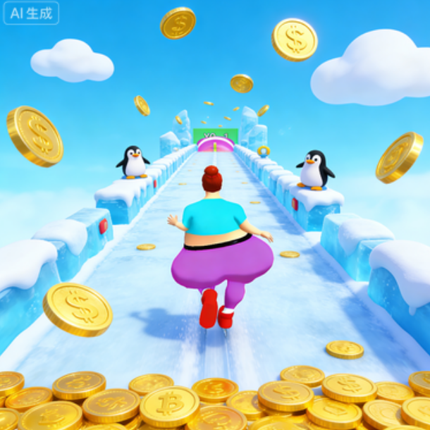 捡钱跑酷冲冲冲