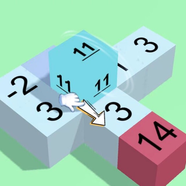 滚动的数字方块