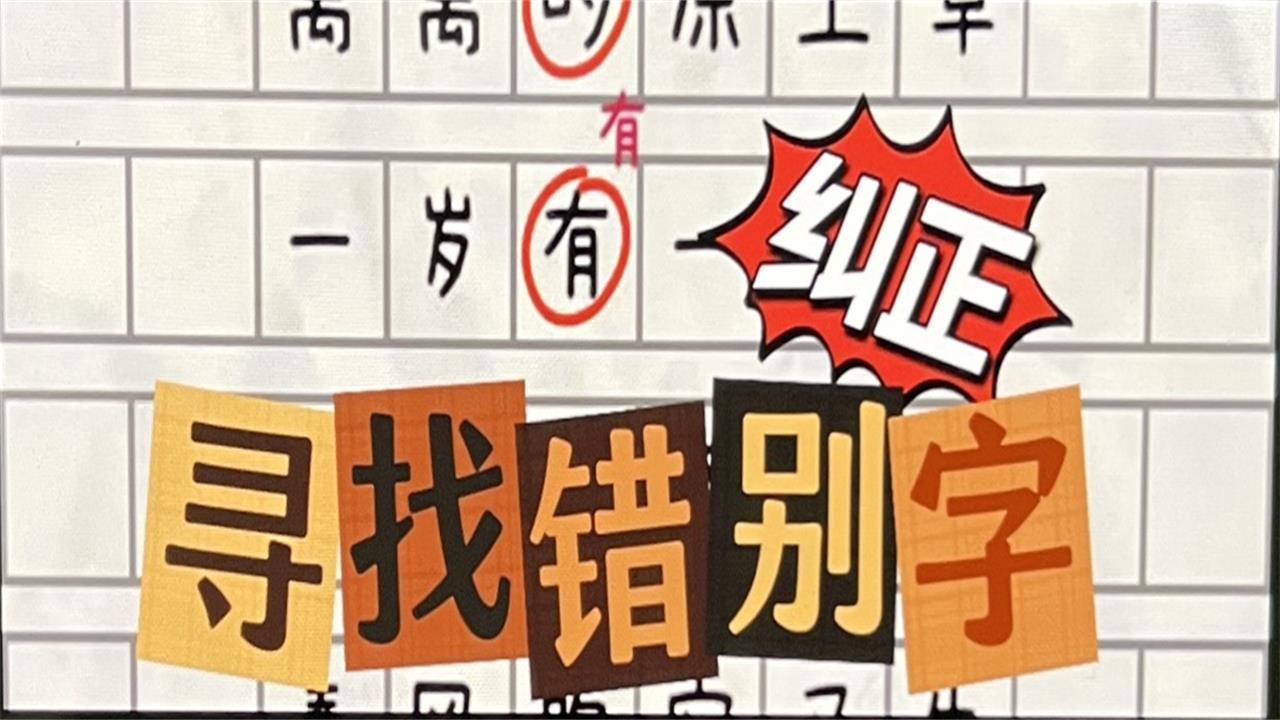 寻找错别字纠正