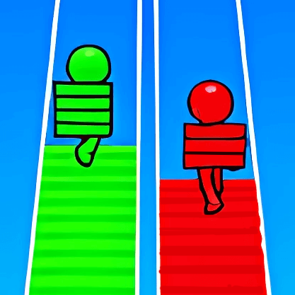 搭了个桥跑酷游戏