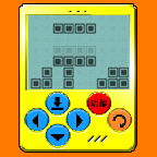 怀旧经典游戏黑白俄罗斯方块掌机