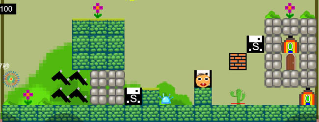 横板跑酷大战之像素关卡制作