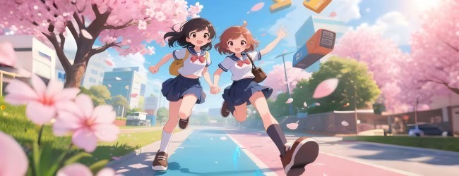 樱花小镇校外跑酷