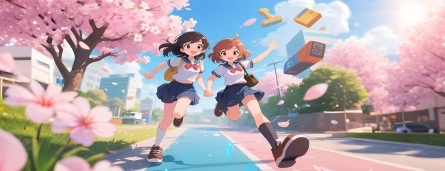 樱花女生跑酷模拟