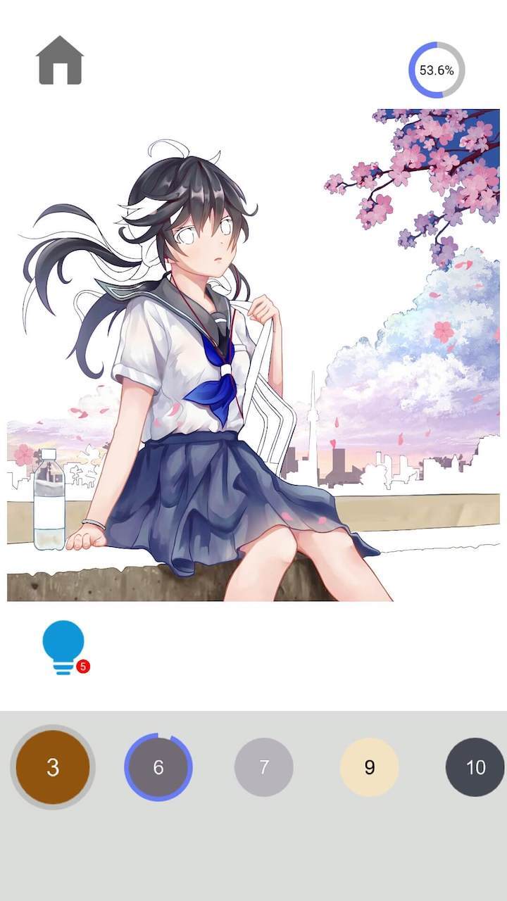 二次元数字涂色