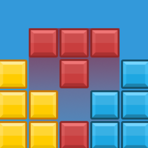 单人消方块小游戏