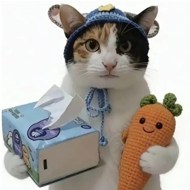 萝卜纸巾猫挑战