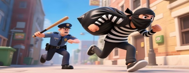 警察抓小偷闯关