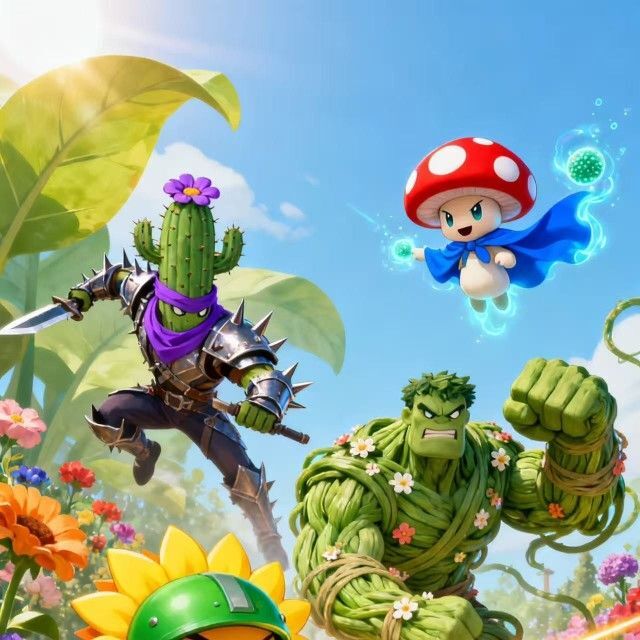 杂交植物合成大战