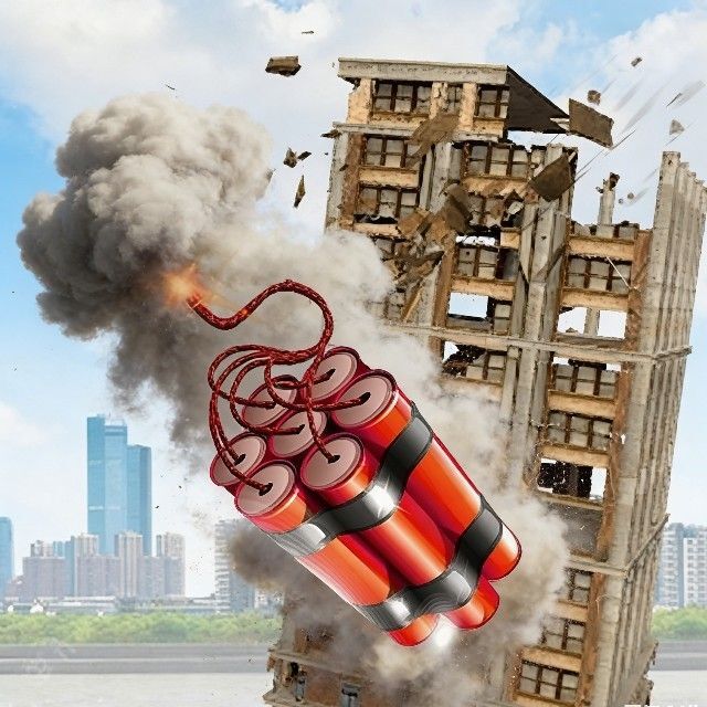 房子模拟爆破