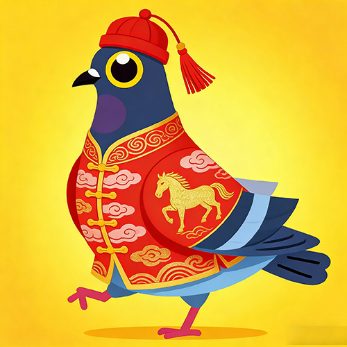 疯狂鸽子表情跳舞