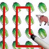 不碰猪一笔连完