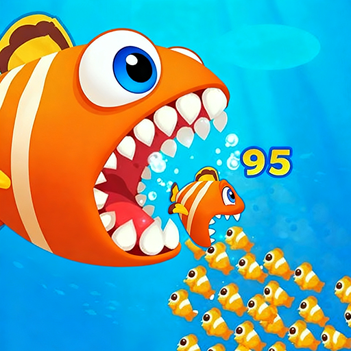 大鱼吃小鱼疯狂吞食