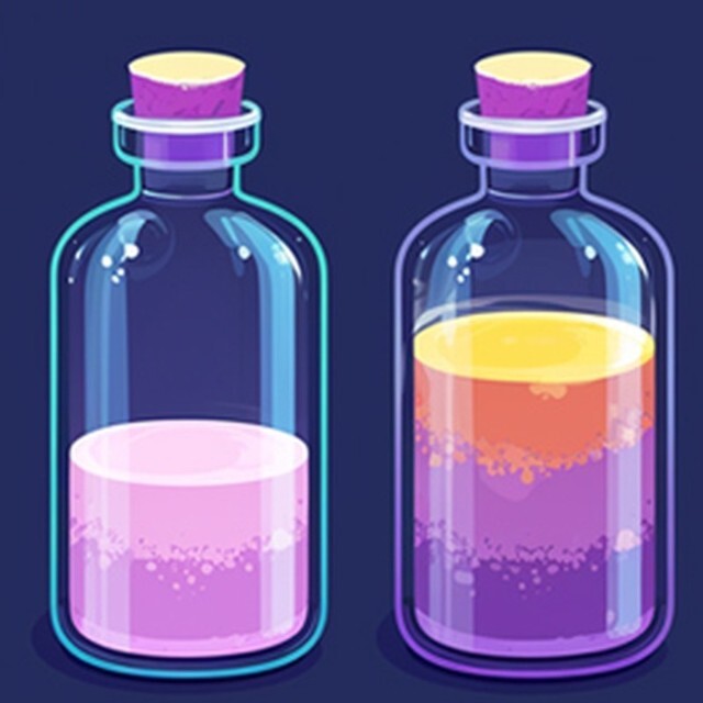 颜色倒水
