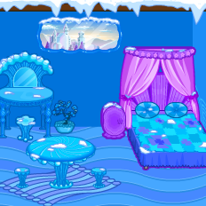 冰雪公主娃娃屋布置