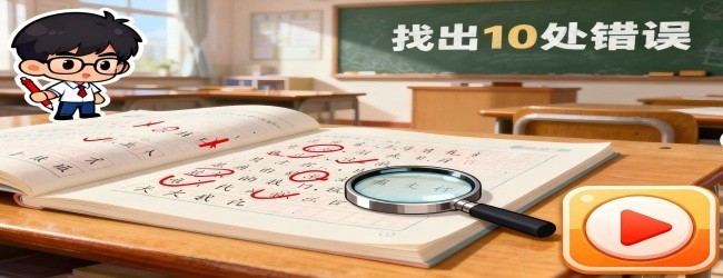 找出错别字闯关