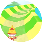 水上滑梯冲浪