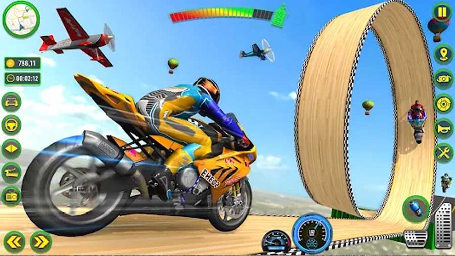 《骑行摩托车》游戏截图1