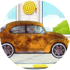 小汽车横冲直撞