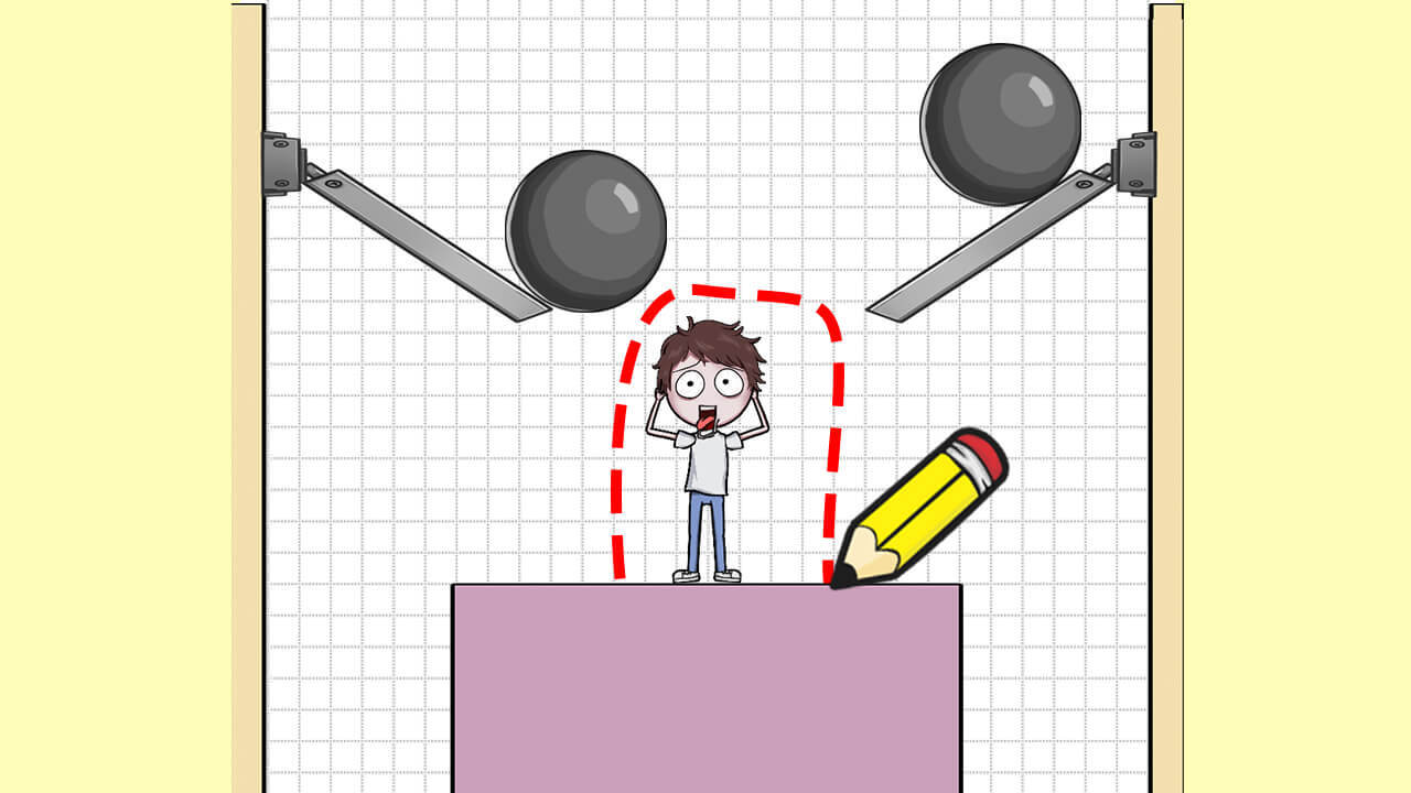 《画线救救小老弟》游戏截图2